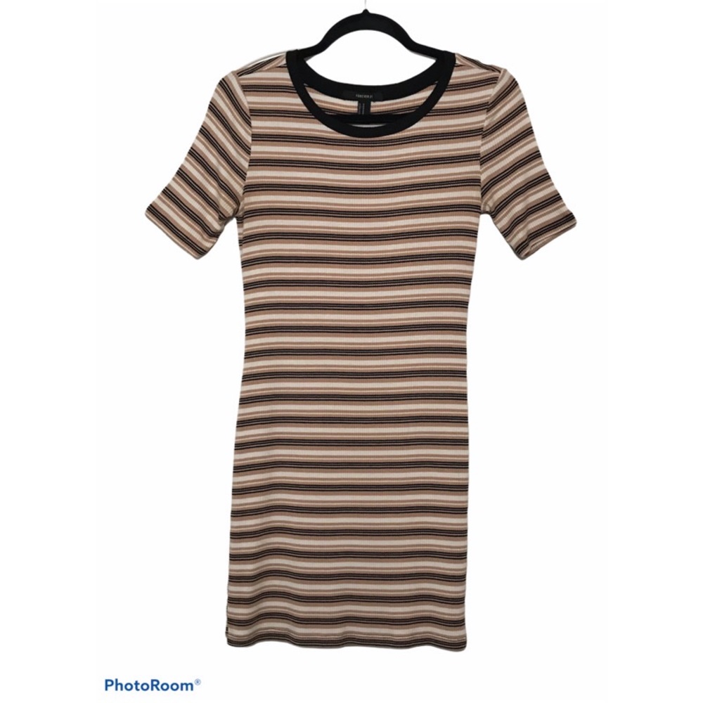 Forever 21 Striped Ribbed Tank Dress
